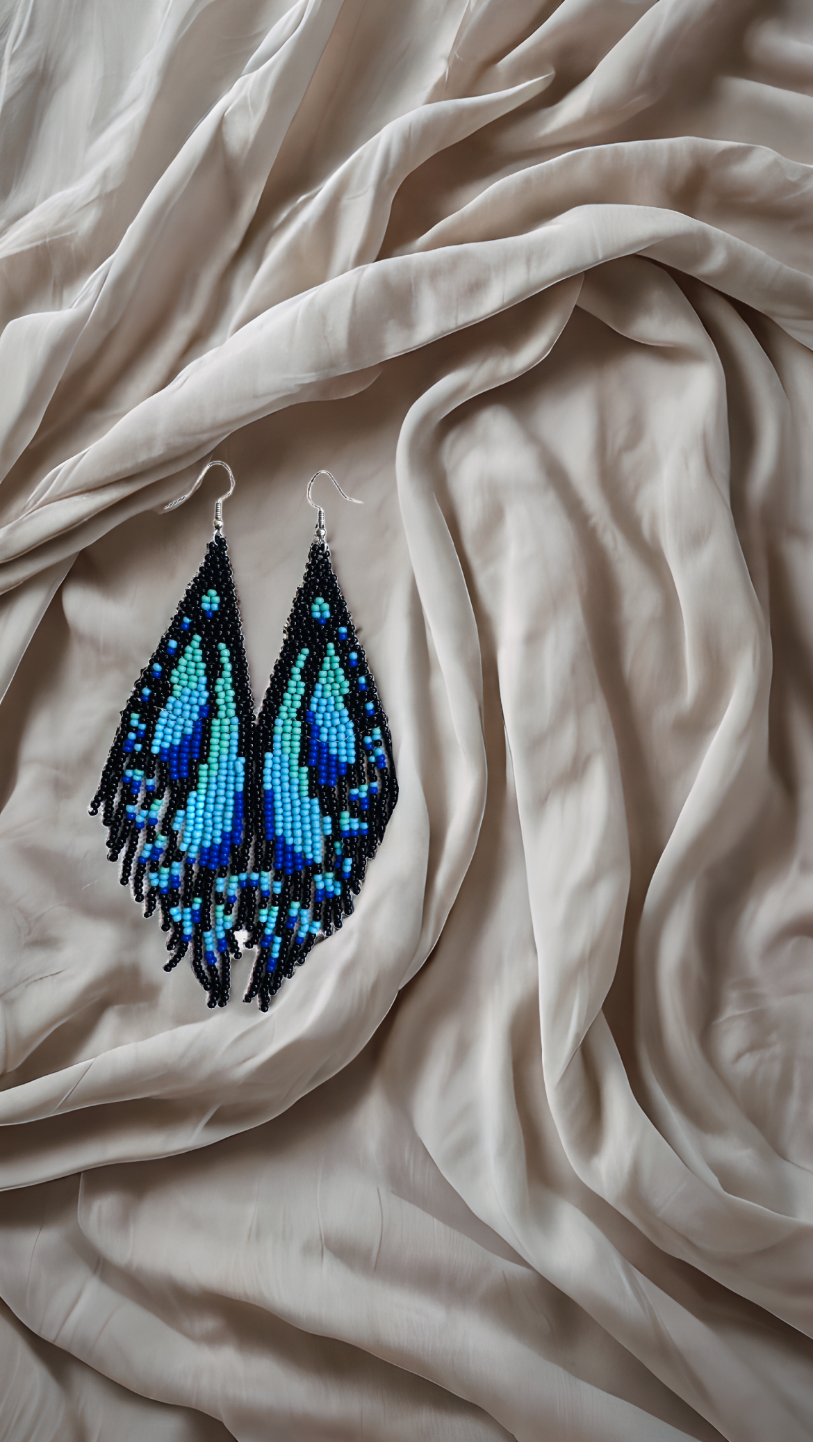 “Luna Wings” Beaded Butterfly Earrings