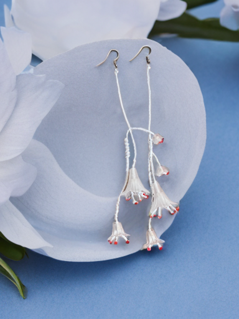 “Wildflower Drop” Beaded Bloom Earrings