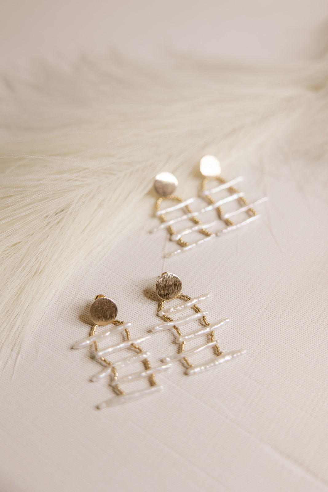 Bohemian Wedding- Beaded Earrings No.25