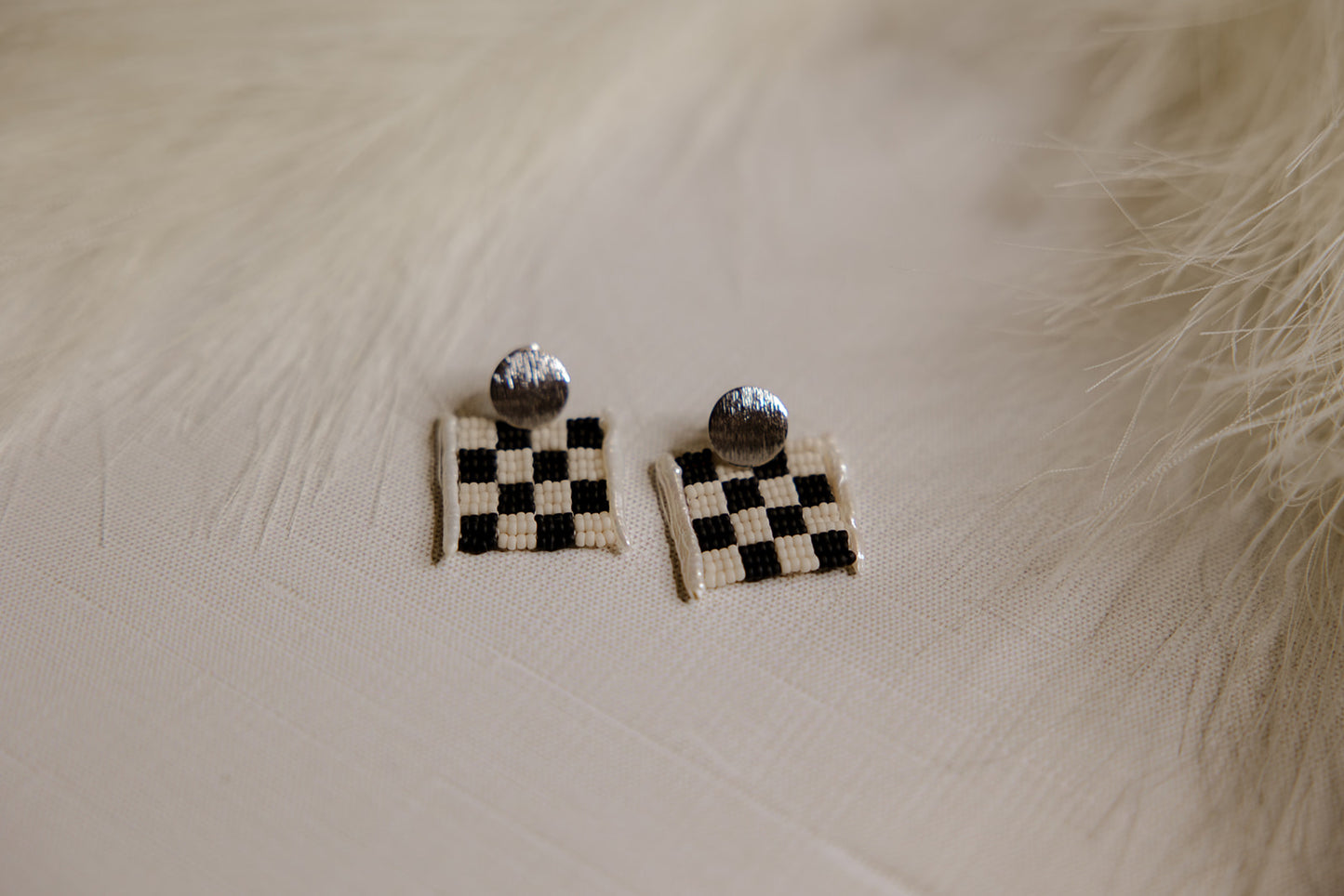 Bohemian Wedding- Beaded Earrings No.28