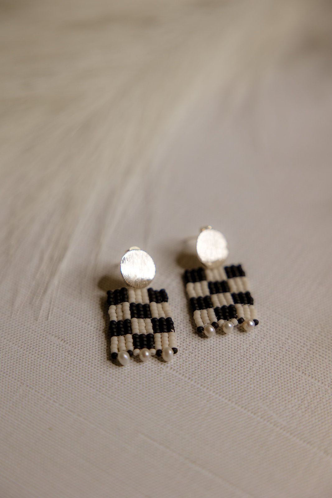 Bohemian Wedding- Beaded Earrings No.26
