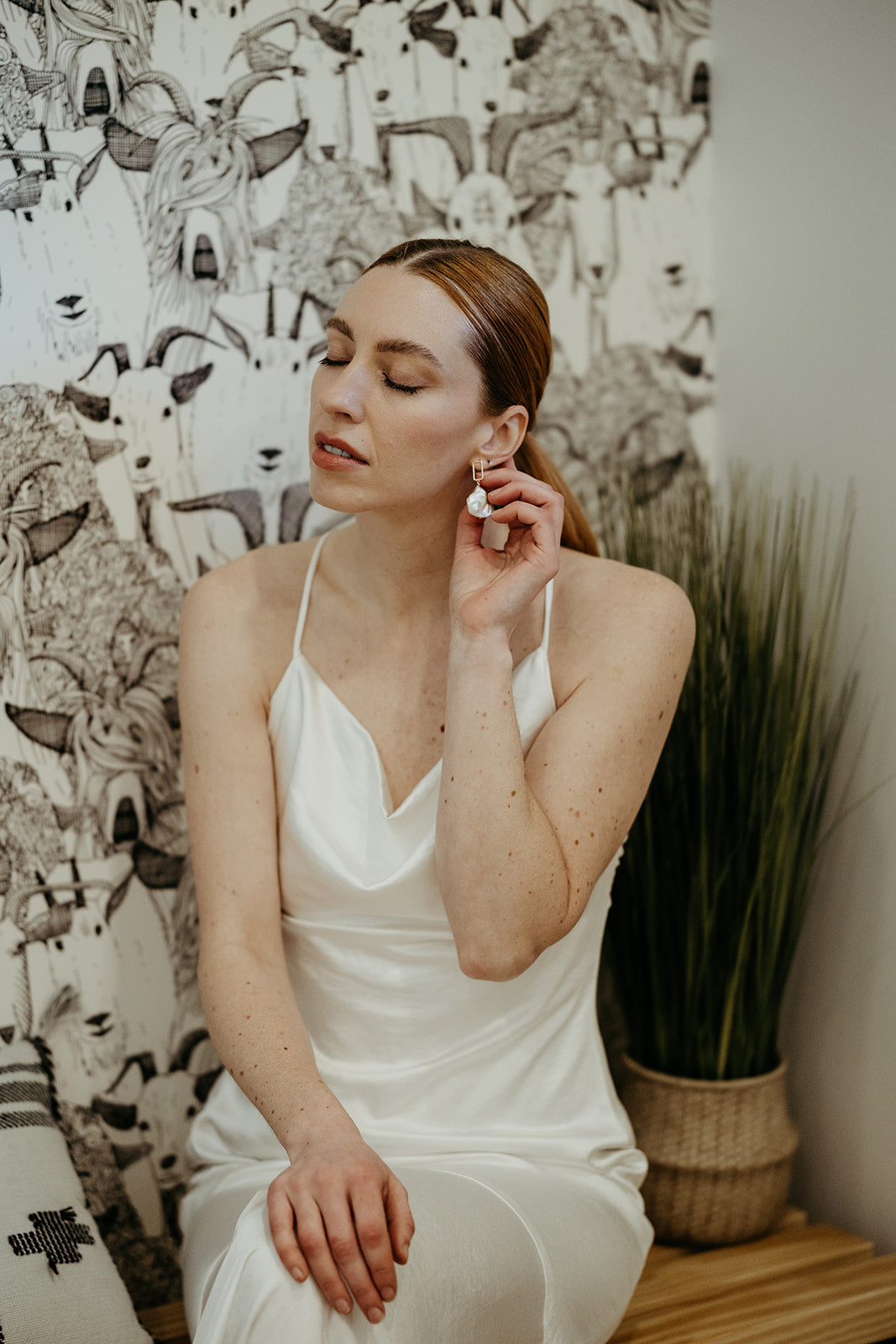 Bohemian Wedding- Beaded Earrings No.23