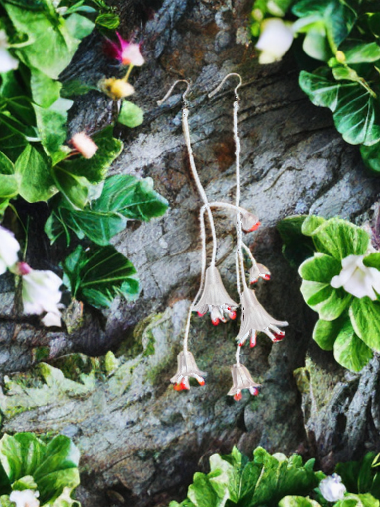 “Wildflower Drop” Beaded Bloom Earrings