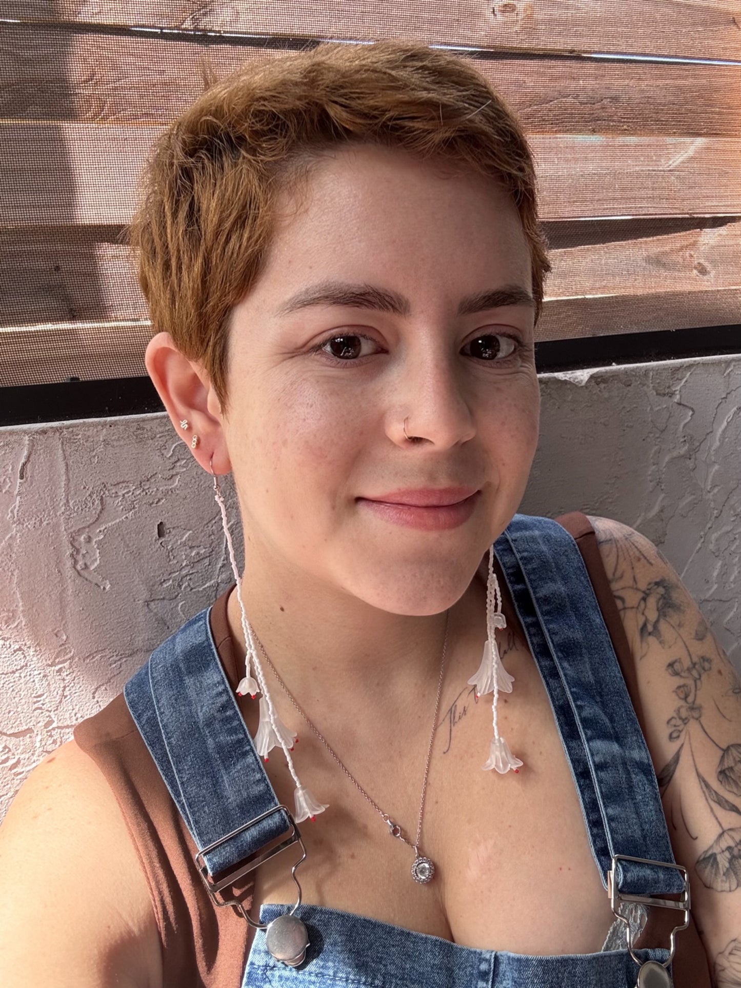 “Wildflower Drop” Beaded Bloom Earrings