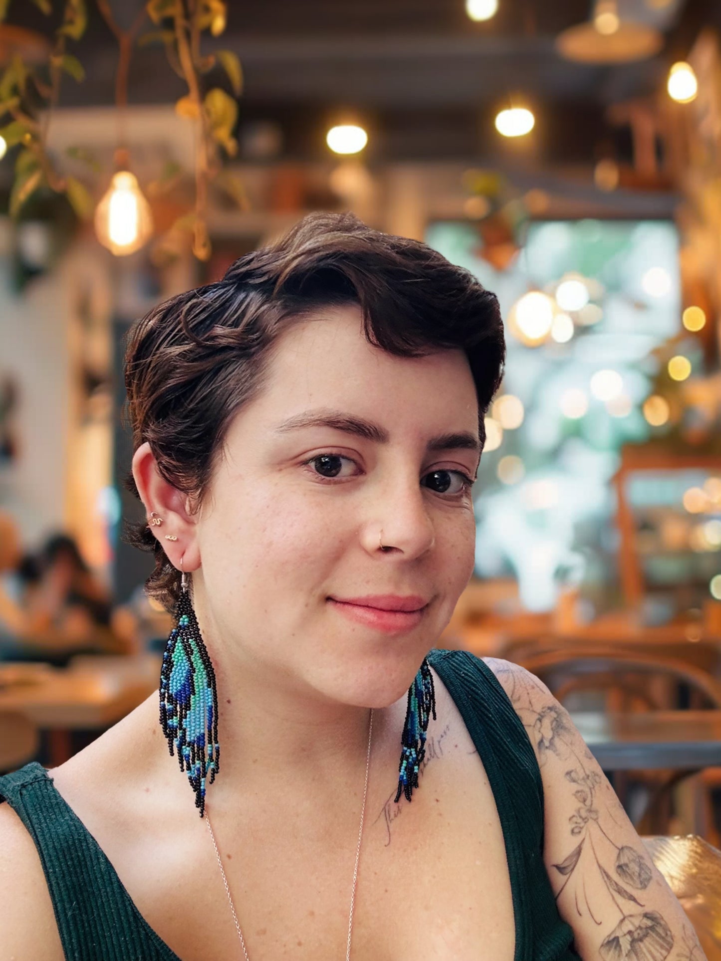 “Luna Wings” Beaded Butterfly Earrings