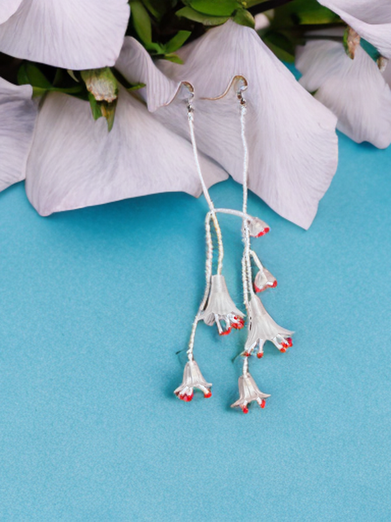 “Wildflower Drop” Beaded Bloom Earrings