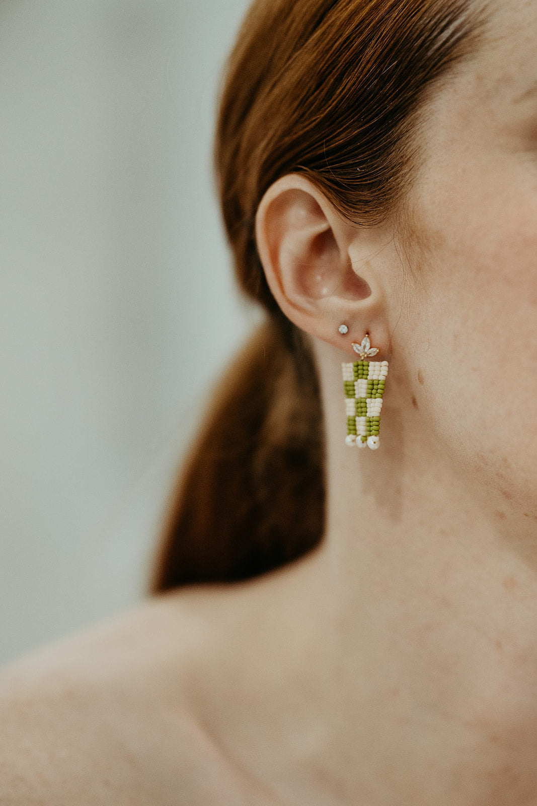 Bohemian Wedding- Beaded Earrings No.7