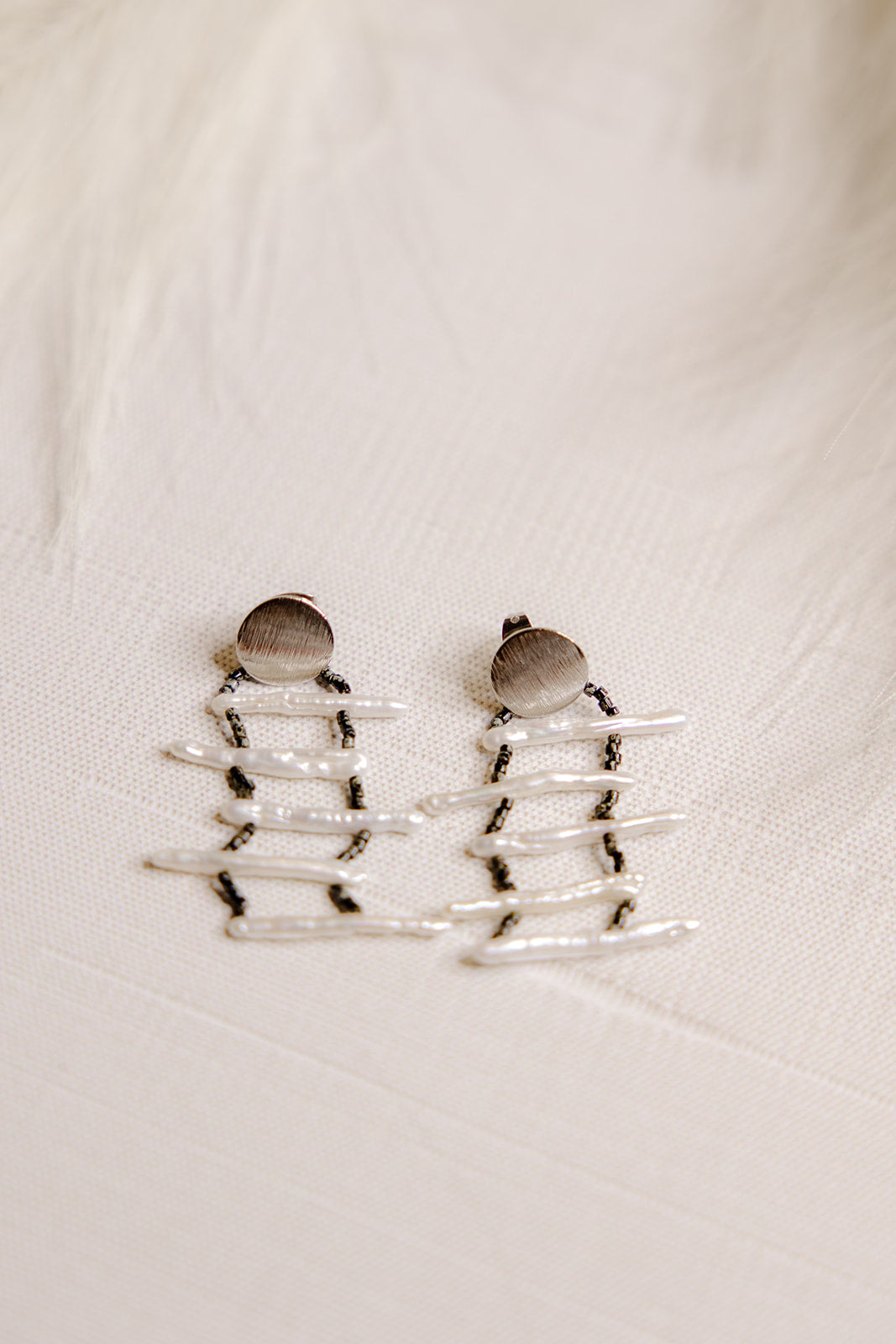 Bohemian Wedding- Beaded Earrings No.15