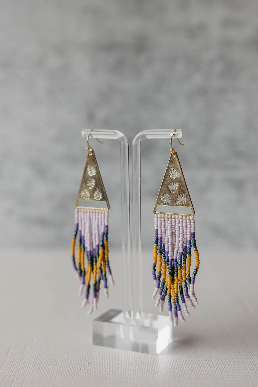 Boho resort no.1 fringe beaded earrings