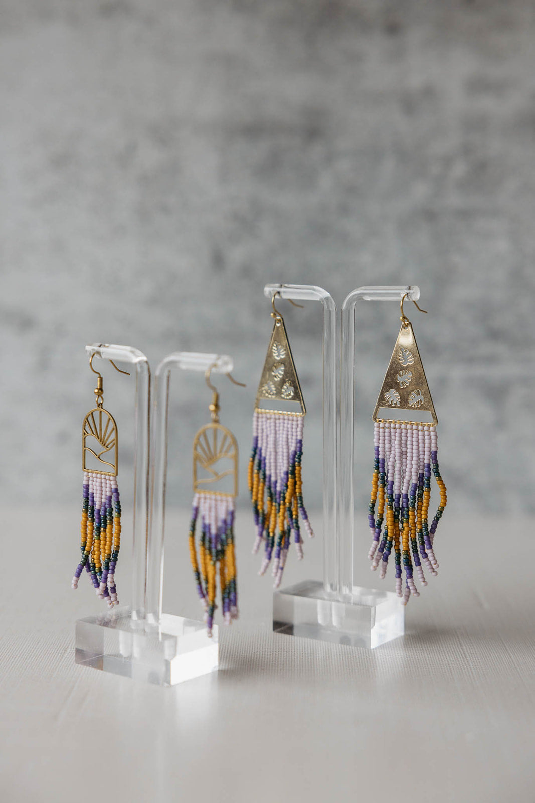 Boho resort no.1 fringe beaded earrings