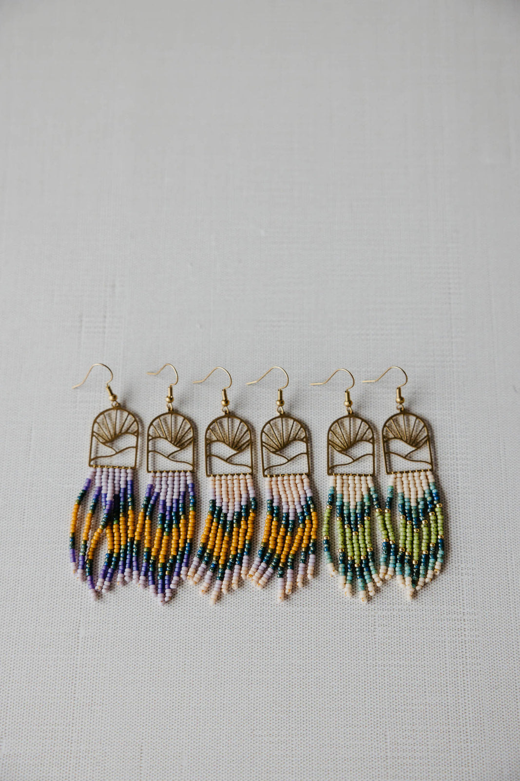 Boho Resort no.3 fringe beaded earrings