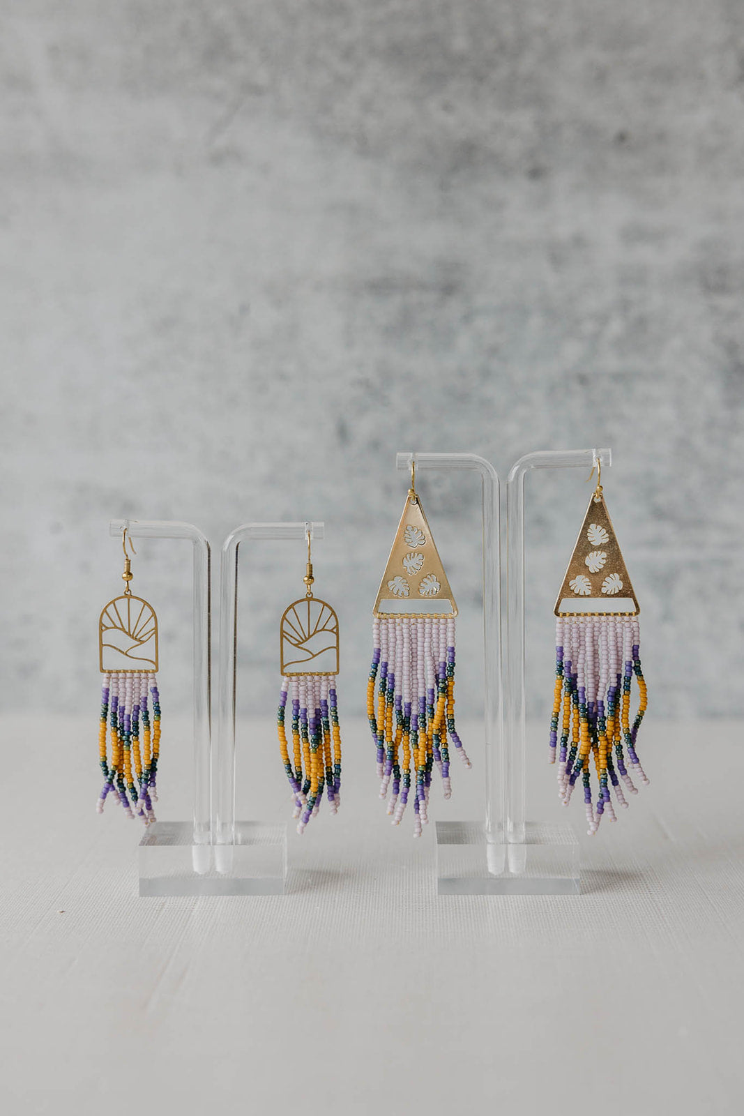 Boho resort no.1 fringe beaded earrings