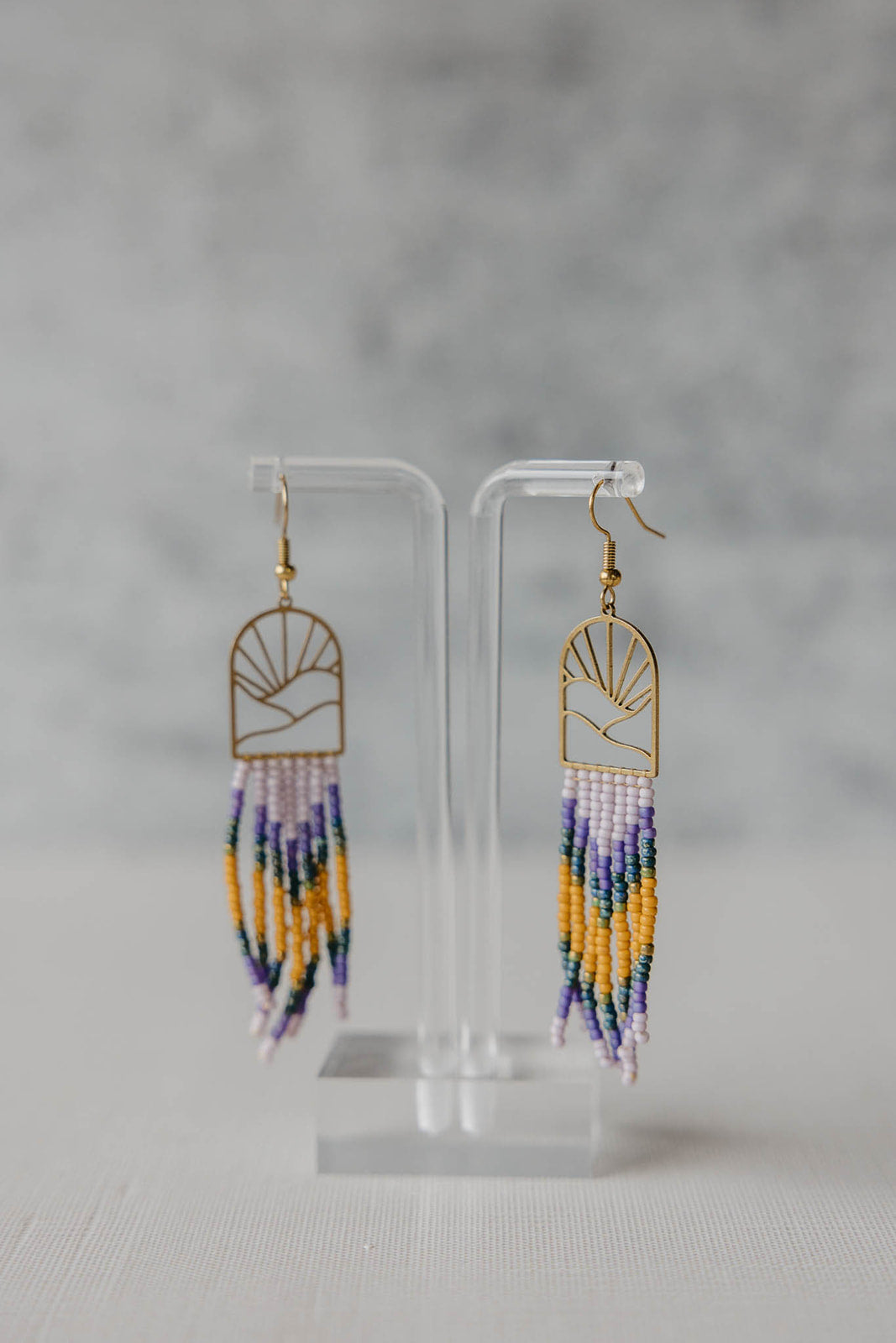 Boho Resort no.3 fringe beaded earrings