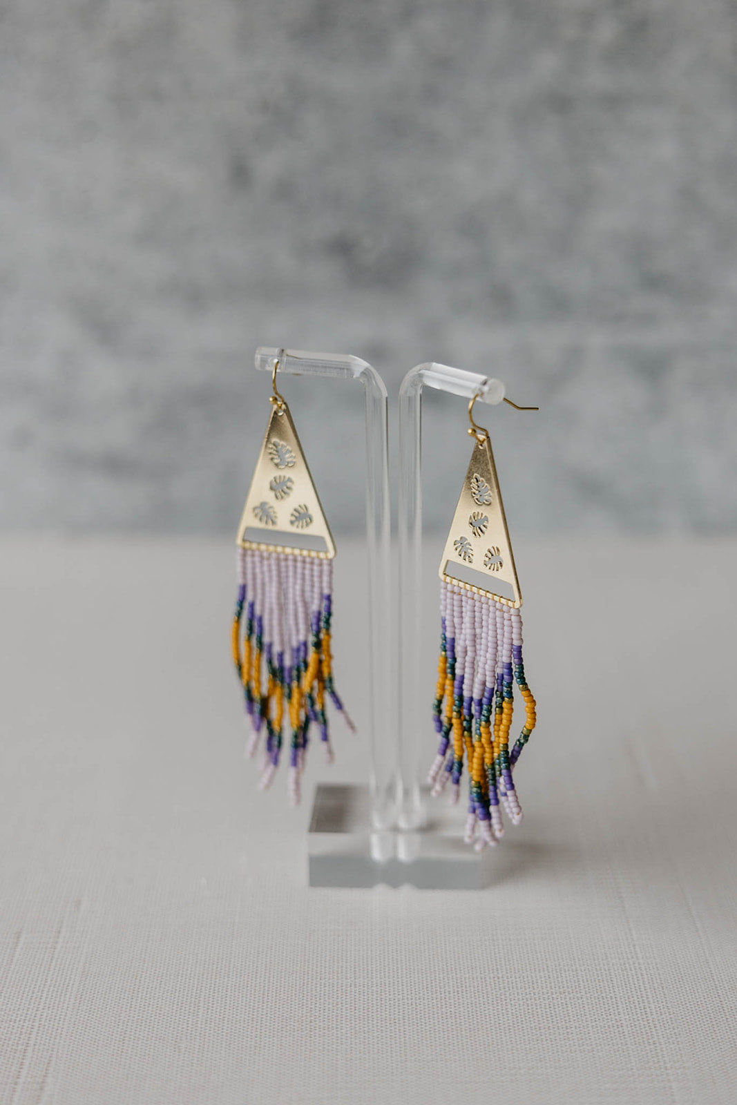 Boho resort no.1 fringe beaded earrings