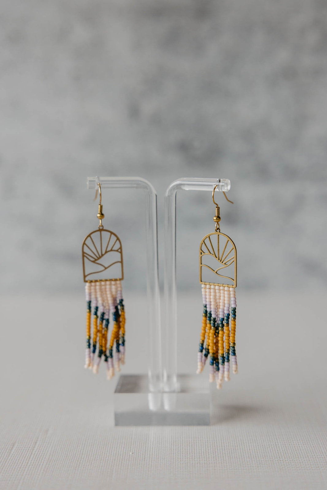 Boho Resort no.3 fringe beaded earrings