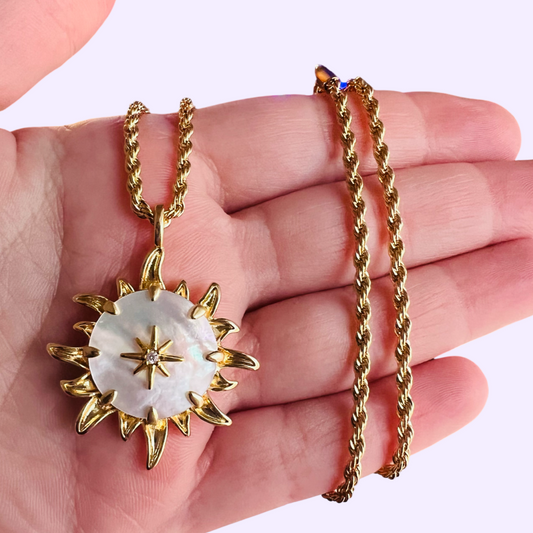 April22  Necklace No.11 Gold plated collection
